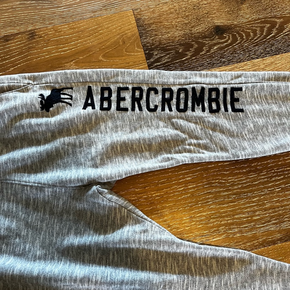 Grey abercrombie joggers